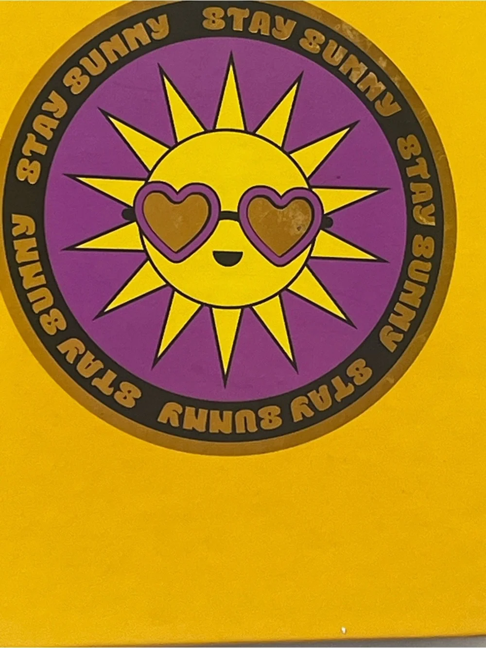Yellow Spiral Journal/ Notebook with Sunny Heart-Sunglasses Graphic 150 pages